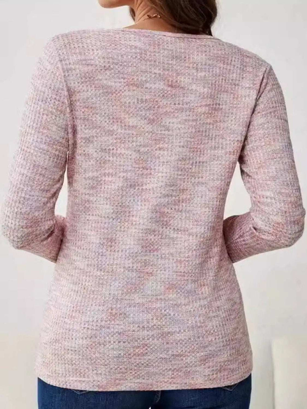 V-Neck Long Sleeve T-Shirt - Trendsi - Flyclothing LLC