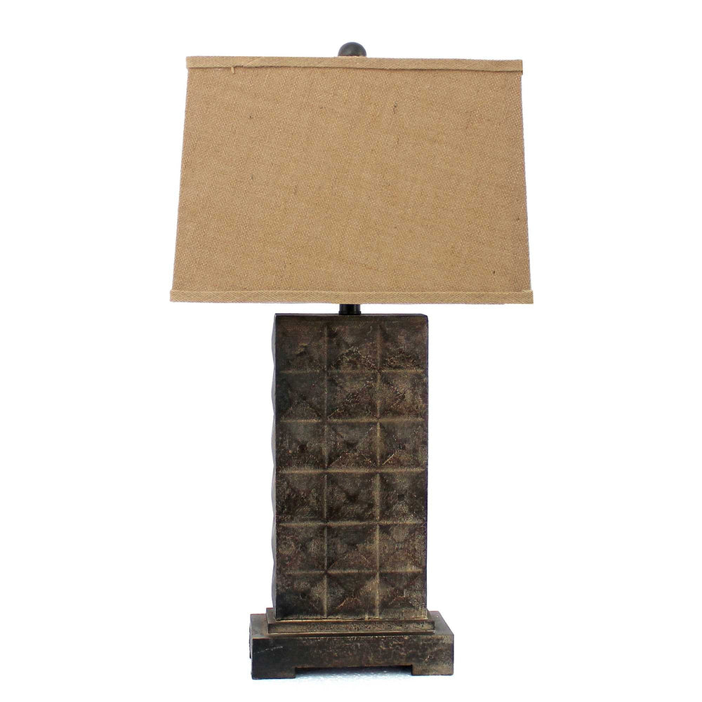 4.75 X 9.5 X 29.5 Brown Vintage With Metal Pedestal - Table Lamp - Homeroots - Flyclothing LLC
