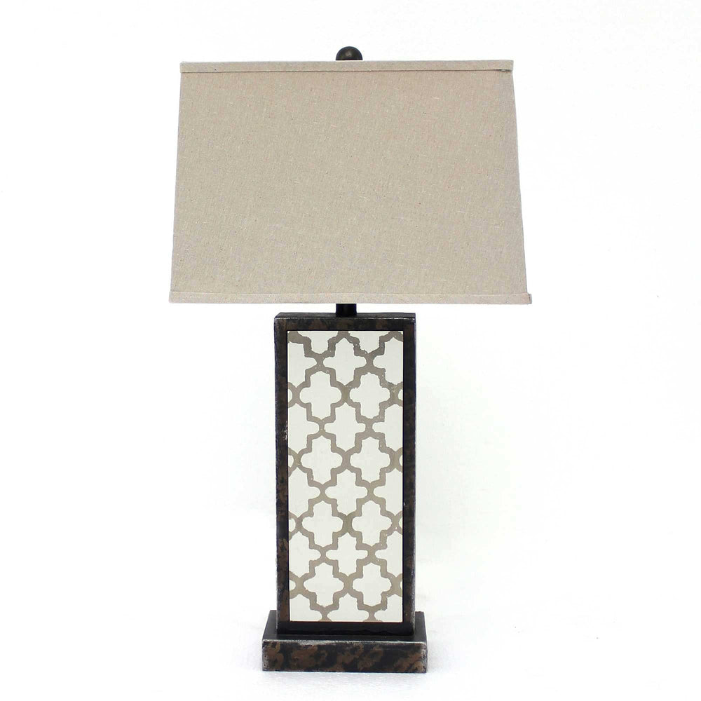 5.25 X 8 X 30 Bronze Rock Floral Base - Table Lamp - Homeroots - Flyclothing LLC
