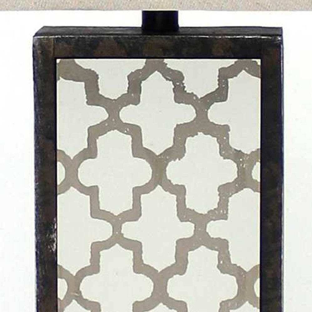 5.25 X 8 X 30 Bronze Rock Floral Base - Table Lamp - Homeroots - Flyclothing LLC