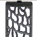5 X 8 X 28.75 Silver Metal With Multi Mini Grotto Pattern - Table Lamp - Homeroots - Flyclothing LLC