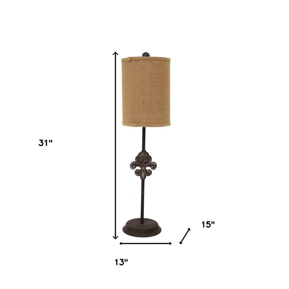 13 X 15 X 31 Bronze Traditional - Table Lamp - Homeroots - Flyclothing LLC