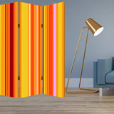 48 X 72 Multi Color Wood Canvas Deep Saffron Screen - Homeroots - Flyclothing LLC