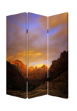 48 X 72 Multi Color Wood Canvas Desert Screen - Homeroots - Flyclothing LLC