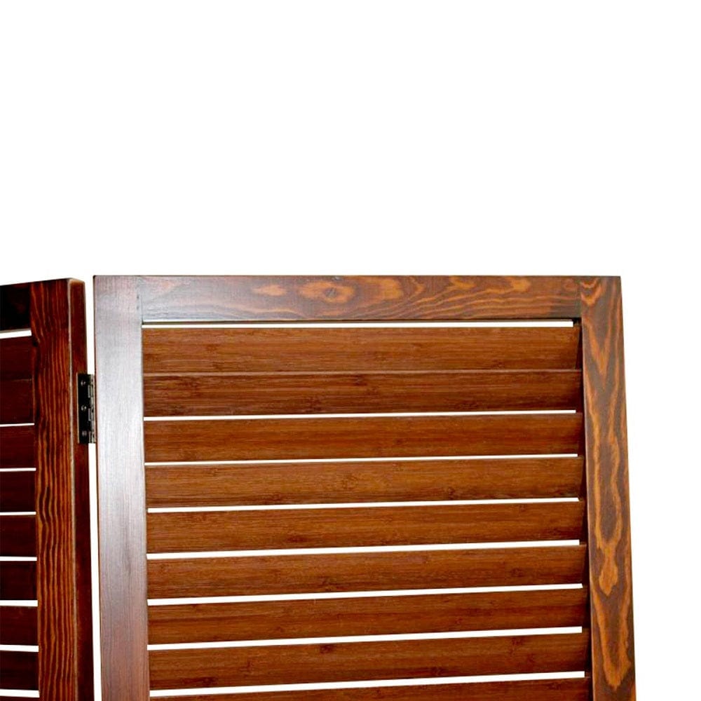 47" X 67" Brown Wood Screen - Homeroots - Flyclothing LLC