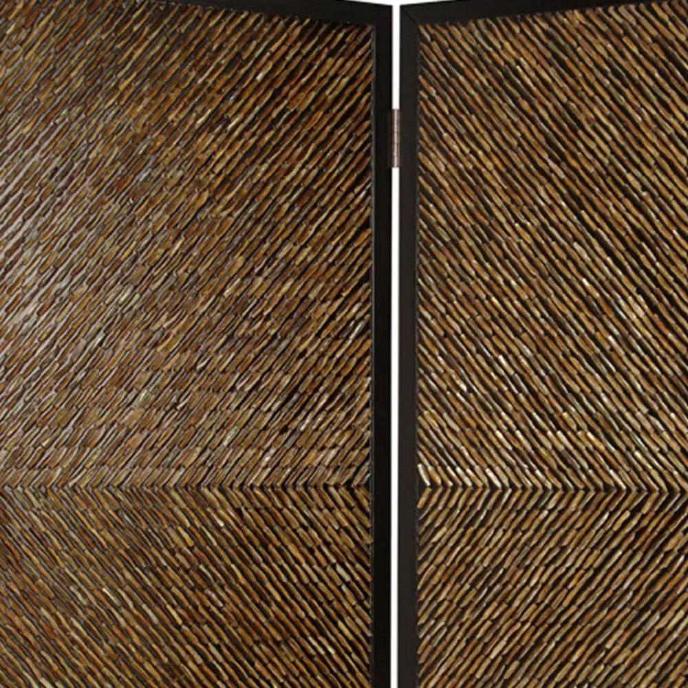 63" X 84" Multi Color Wood Screen - Homeroots