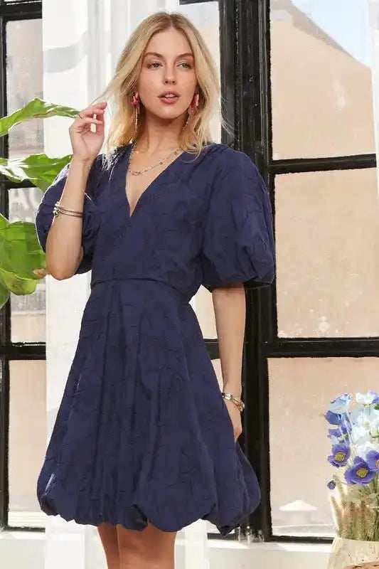 ADORA Puff Sleeve Floral Dress - Trendsi - Flyclothing LLC