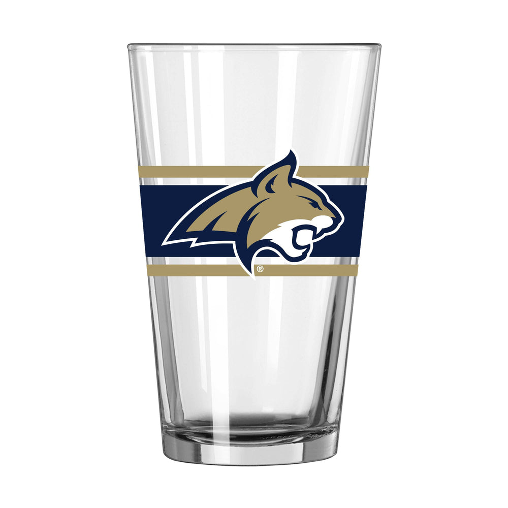 Montana State 16oz Stripe Pint Glass - Logo Brands - Flyclothing LLC