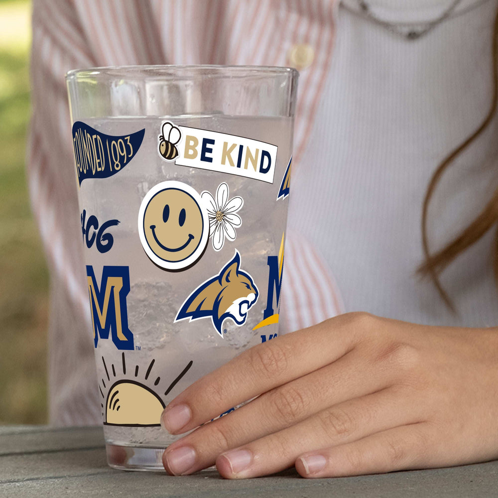 Montana State 16oz Native Pint Glass - Logo Brands - Flyclothing LLC