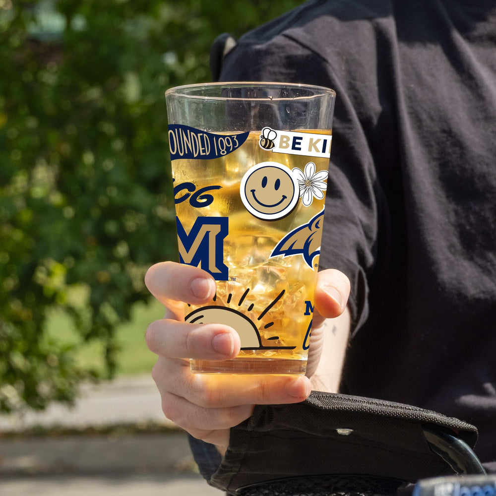 Montana State 16oz Native Pint Glass - Logo Brands - Flyclothing LLC