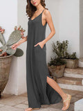 Slit Scoop Neck Sleeveless Dress - Trendsi - Flyclothing LLC