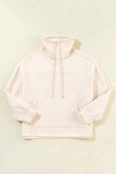 Drawstring Turtleneck Long Sleeve Sweatshirt - Trendsi - Flyclothing LLC