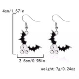 Halloween Bat Drop Earrings - Trendsi - Flyclothing LLC