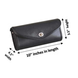 High Mount Leather- PVC 1-Pocket Windshield Bag - Unik Just for Bikers - Flyclothing LLC