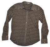 Pila Design Black & Gray Striped Shirt - Pila Design - Flyclothing LLC