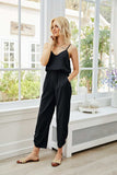 V-Neck Spaghetti Strap Sleeveless Jumpsuit - Trendsi - Flyclothing LLC
