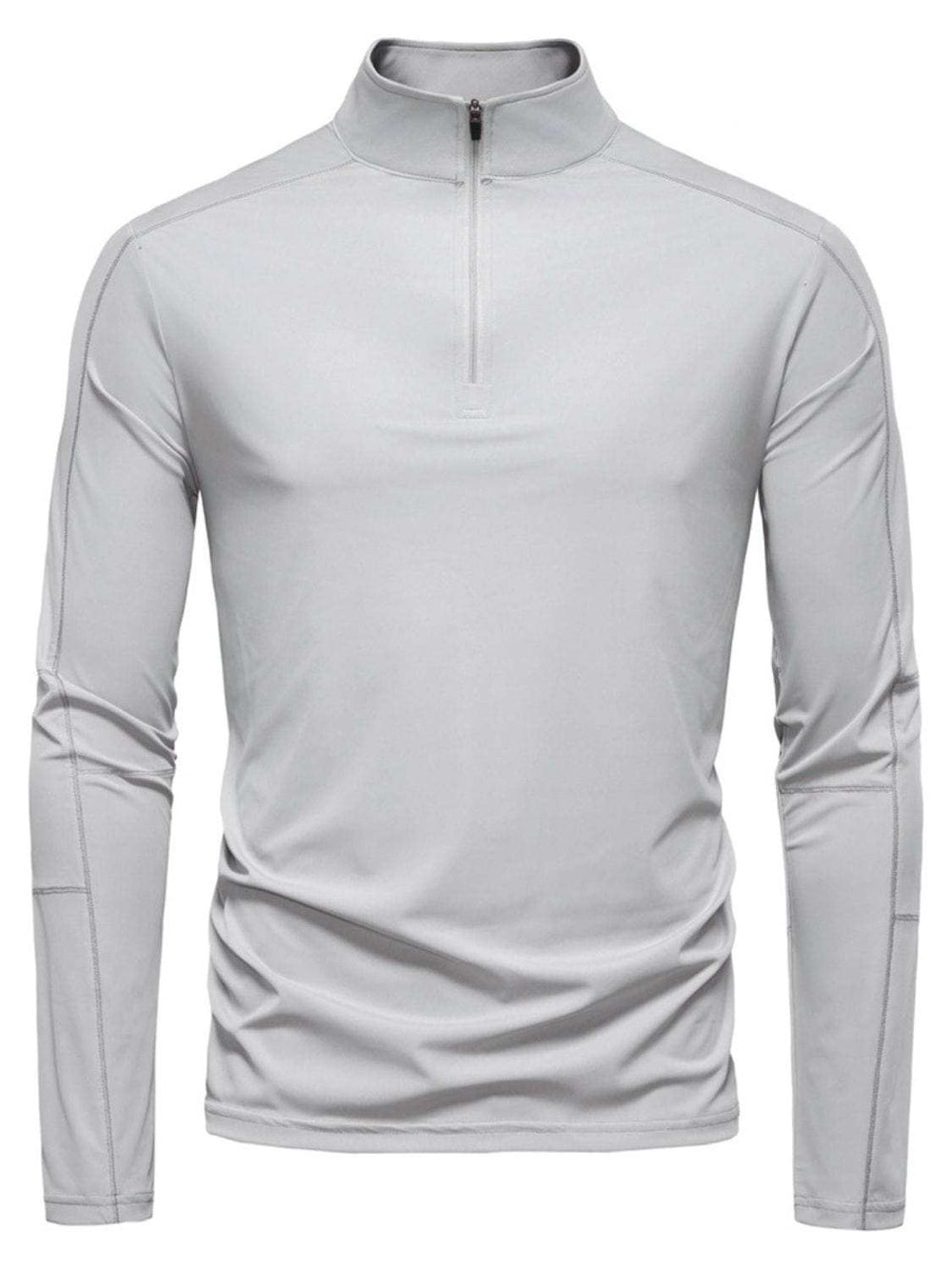 Men's Sun Protection Long Sleeve Half-Zip T-Shirt - Trendsi - Flyclothing LLC