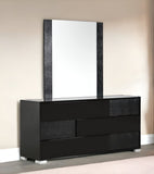 41" Black Mdf And Glass Mirror - Homeroots - Flyclothing LLC