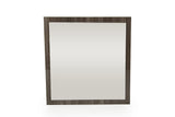 41" Grey Mdf Glass And Veneer Mirror - Homeroots - Flyclothing LLC