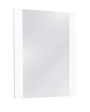 39" White Mdf Steel And Glass Mirror - Homeroots - Flyclothing LLC