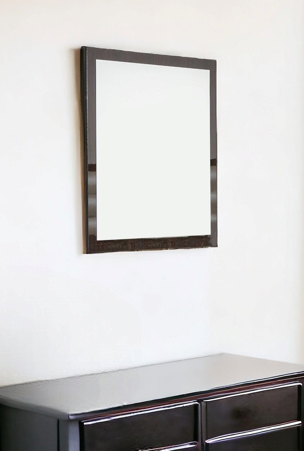 41" Ebony Framed Dresser Mirror - Homeroots