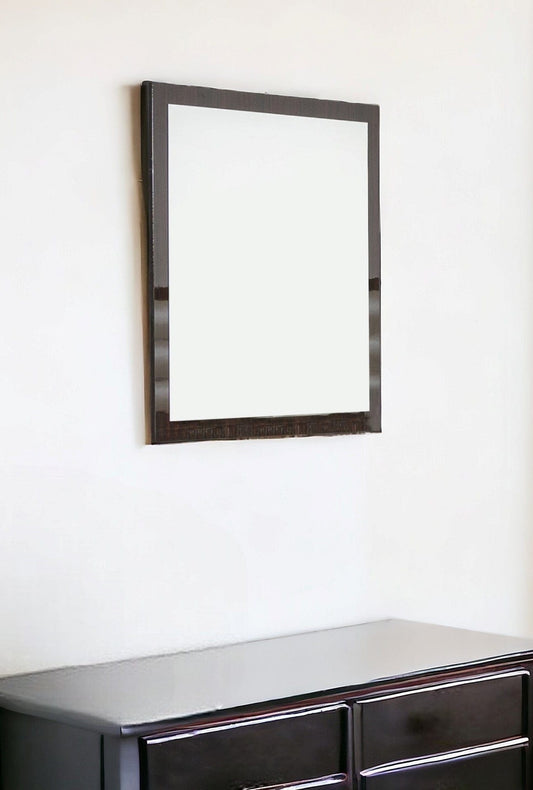 41" Ebony Framed Dresser Mirror - Homeroots