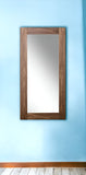 79" Brown Framed Full Length Hanging Mirror - Homeroots - Flyclothing LLC