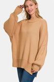 Zenana Side Sit Oversize Sweater - Trendsi - Flyclothing LLC