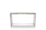 55" Silver Glass Frame Console Table - Homeroots - Flyclothing LLC