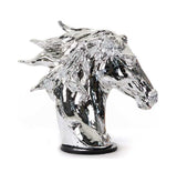 Modern Silver Horse Head Sculpture - Homeroots - Flyclothing LLC