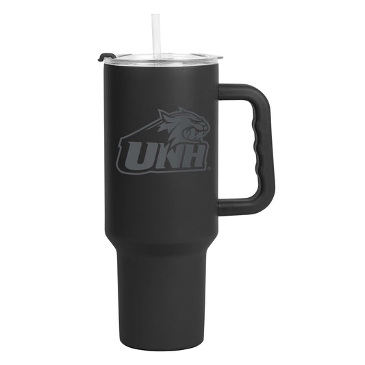 New Hampshire 40oz Black Tonal Powder Coat Tumbler - Logo Brands - Flyclothing LLC