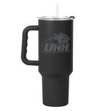 New Hampshire 40oz Black Tonal Powder Coat Tumbler - Logo Brands - Flyclothing LLC