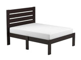 Espresso Solid Wood Full Tufted Bed - Homeroots - Flyclothing LLC