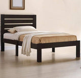 Espresso Solid Wood Full Tufted Bed - Homeroots - Flyclothing LLC