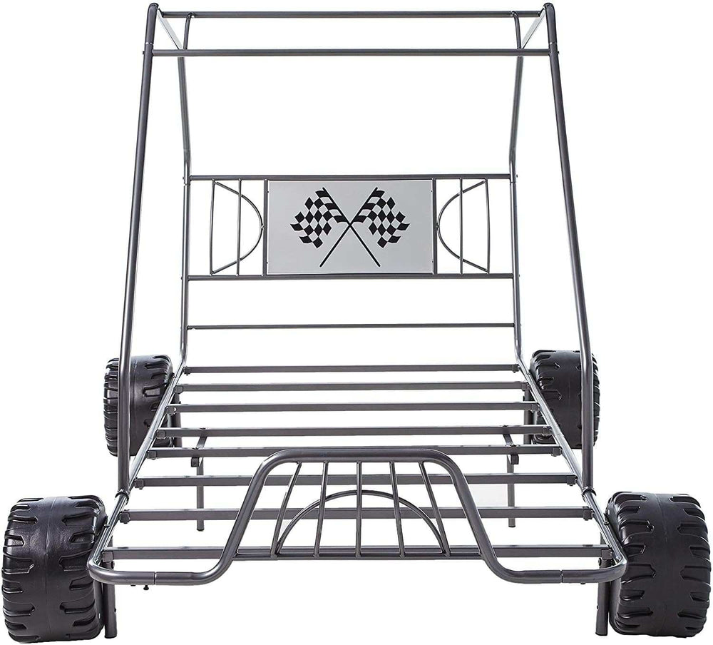 Steel Twin Gunmetal Bed - Homeroots - Flyclothing LLC