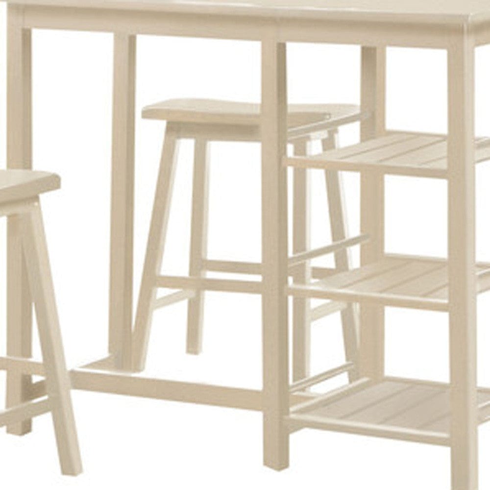 43" Beige Solid Wood Console Table - Homeroots - Flyclothing LLC