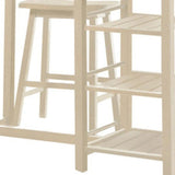 43" Beige Solid Wood Console Table - Homeroots - Flyclothing LLC