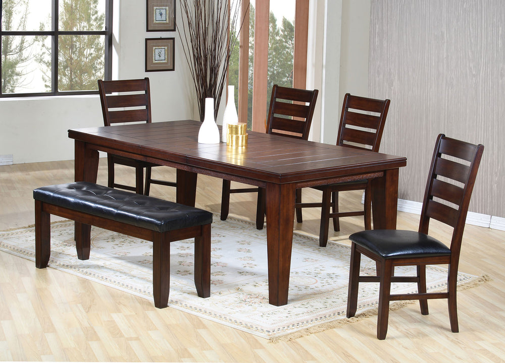 48" Dark Brown Solid Manufactured Wood Dining Table - Homeroots - Flyclothing LLC