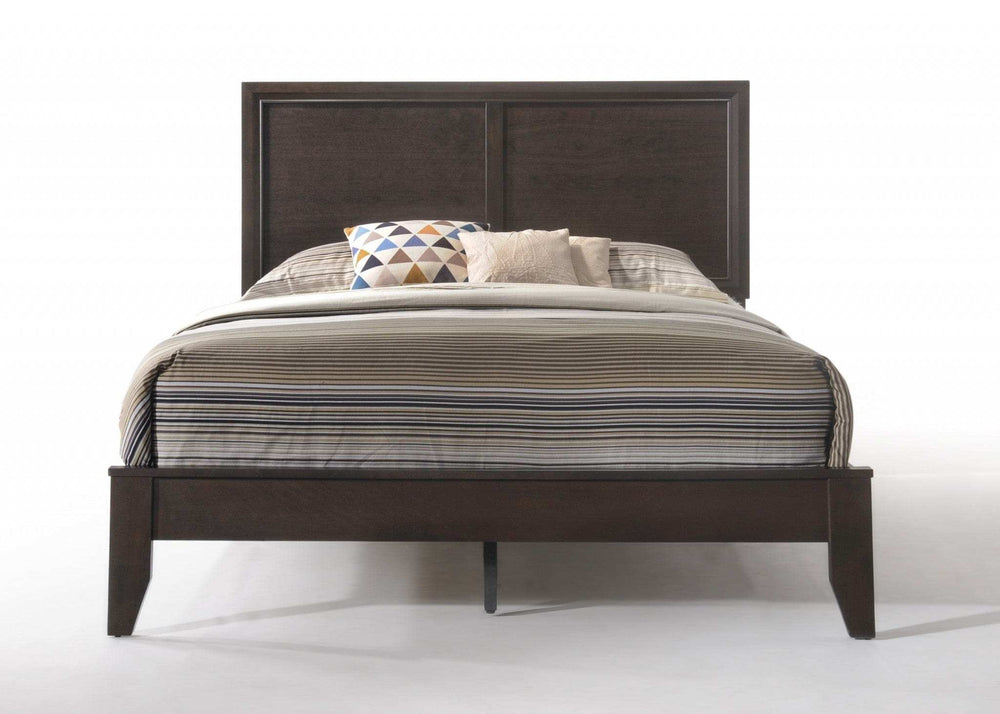 Queen Espresso Bed - Homeroots - Flyclothing LLC