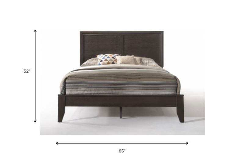Queen Espresso Bed - Homeroots - Flyclothing LLC