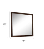 Espresso Wooden Rectangular Vanity Mirror - Homeroots - Flyclothing LLC