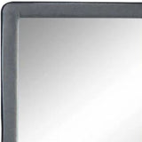 36" Light Gray Framed Mirror - Homeroots - Flyclothing LLC