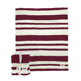Wisconsin La Crosse Cable Knit Throw 50x60 - Logo Brands - Flyclothing LLC
