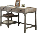 47" Natural and Gray Writing Desk With Three Drawers - Homeroots - Flyclothing LLC