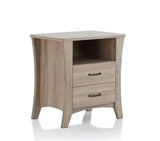 24" Brown Two Drawers Nightstand - Homeroots - Flyclothing LLC