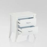 25" White Two Drawers Nightstand - Homeroots - Flyclothing LLC