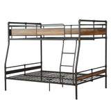 Dark Brown Full Industrial Metal Bunk Bed - Homeroots - Flyclothing LLC