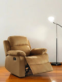 36" Brown Microfiber Recliner - Homeroots - Flyclothing LLC