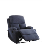 32" Blue Linen Recliner - Homeroots - Flyclothing LLC