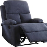 32" Blue Linen Recliner - Homeroots - Flyclothing LLC